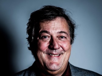 Stephen Fry at the Oxford Union, Oxford, Britain - 05 Nov 2014